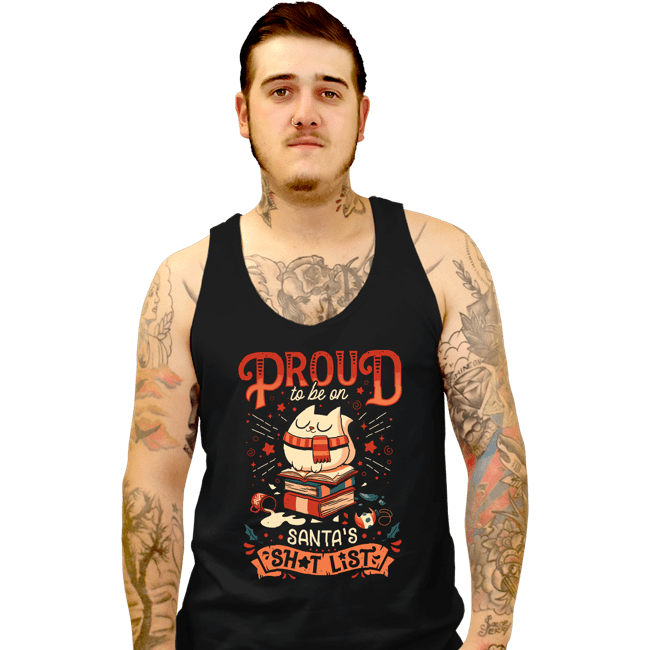 Daily_Deal_Shirts Tank Top, Unisex / Small / Black Proud Naughty Cat
