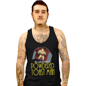 Shirts Tank Top, Unisex / Small / Black Powdered Toast Man