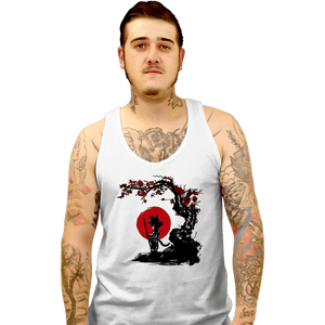 Shirts Tank Top, Unisex / Small / White Saiyan Under The Sun