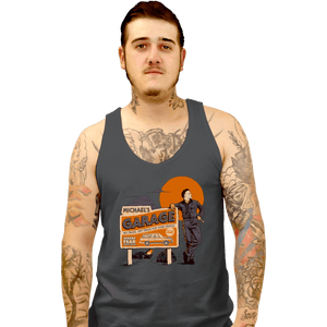 Daily_Deal_Shirts Tank Top, Unisex / Small / Charcoal Michael's Garage