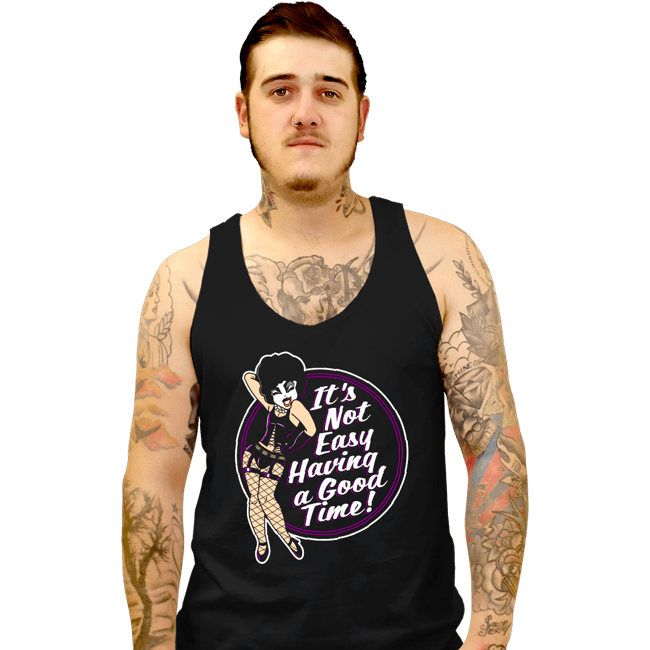 Daily_Deal_Shirts Tank Top, Unisex / Small / Black It's Not Easy
