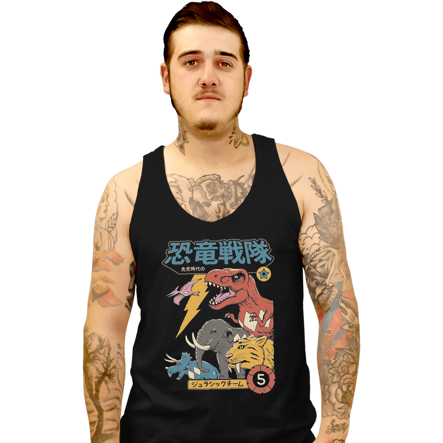 Shirts Tank Top, Unisex / Small / Black DIno Sentai