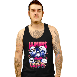 Daily_Deal_Shirts Tank Top, Unisex / Small / Black Ghost View Of Humanity