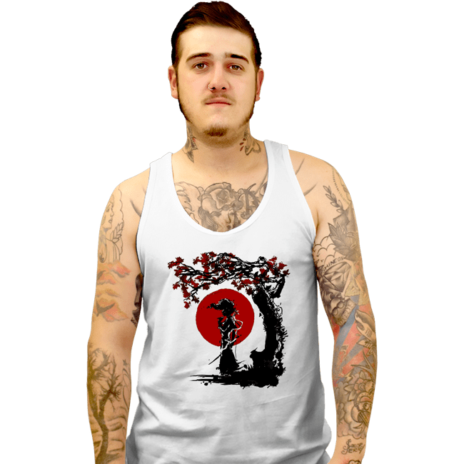 Shirts Tank Top, Unisex / Small / White Afro Under The Sun
