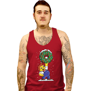 Daily_Deal_Shirts Tank Top, Unisex / Small / Red Festive Feast