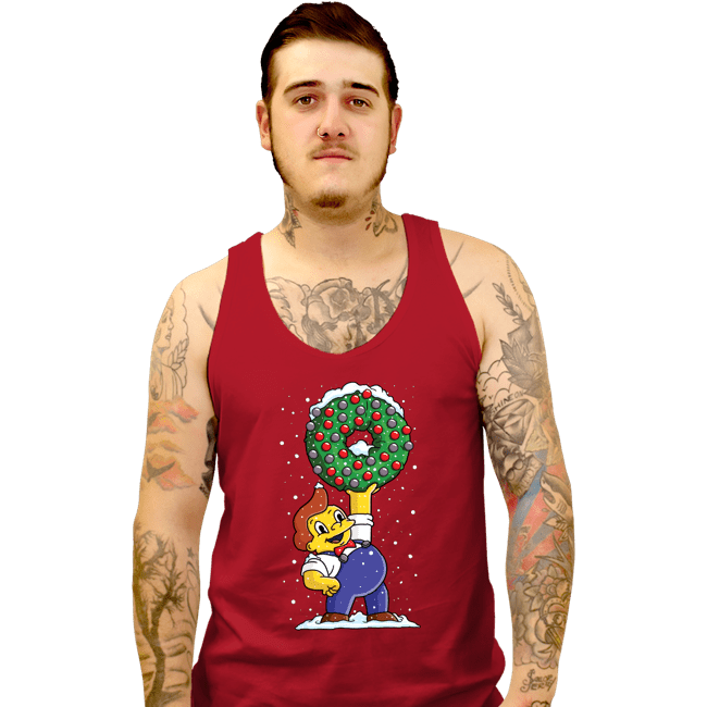 Daily_Deal_Shirts Tank Top, Unisex / Small / Red Festive Feast