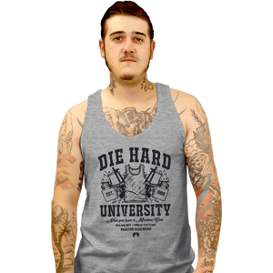 Daily_Deal_Shirts Tank Top, Unisex / Small / Sports Grey Die Hard University