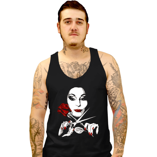 Secret_Shirts Tank Top, Unisex / Small / Black Morticia