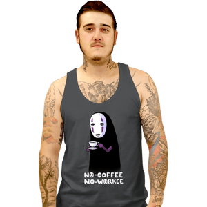Daily_Deal_Shirts Tank Top, Unisex / Small / Charcoal No Face No Coffee
