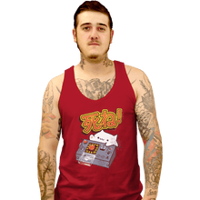Load image into Gallery viewer, Shirts Tank Top, Unisex / Small / Red Doomsday Cat
