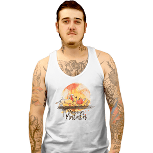 Shirts Tank Top, Unisex / Small / White No Worries Watercolor