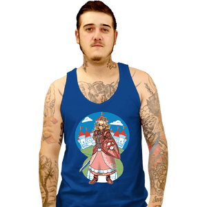 Daily_Deal_Shirts Tank Top, Unisex / Small / Royal Blue Armored Princess
