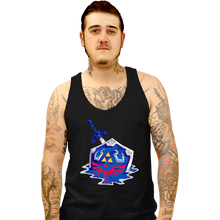 Load image into Gallery viewer, Daily_Deal_Shirts Tank Top, Unisex / Small / Black Melting Shield and Sword
