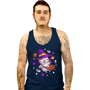 Shirts Tank Top, Unisex / Small / Navy Moogle Witch