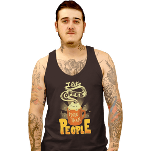 Shirts Tank Top, Unisex / Small / Black I Like Coffee