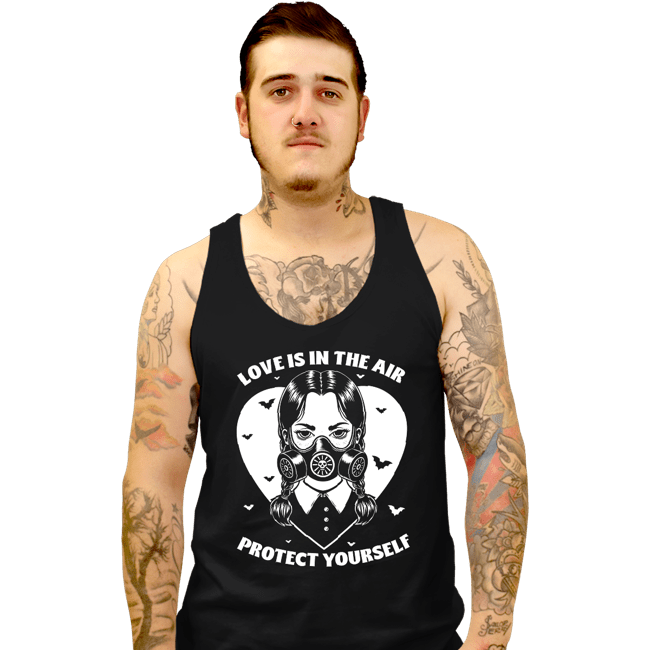 Daily_Deal_Shirts Tank Top, Unisex / Small / Black Love Is In The Air