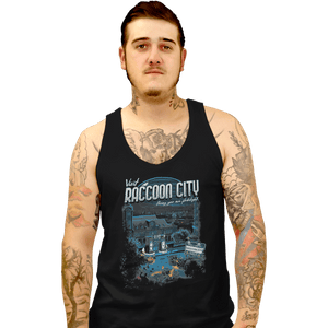 Shirts Tank Top, Unisex / Small / Black Visit Raccoon City