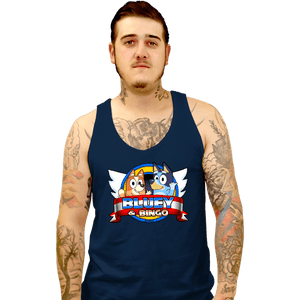 Daily_Deal_Shirts Tank Top, Unisex / Small / Navy Heeler Adv.