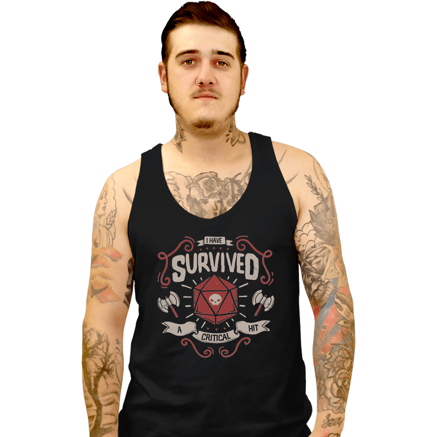 Shirts Tank Top, Unisex / Small / Black A Critical Hit