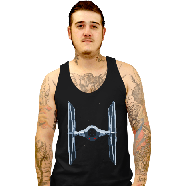 Shirts Tank Top, Unisex / Small / Black Pixel Fighter