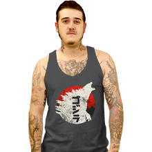 Load image into Gallery viewer, Secret_Shirts Tank Top, Unisex / Small / Charcoal Kaiju Through Japan
