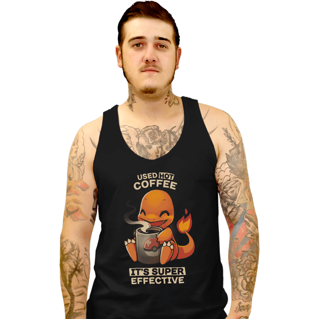 Shirts Tank Top, Unisex / Small / Black Hot Coffee