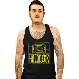 Secret_Shirts Tank Top, Unisex / Small / Black What Happens On The Holodeck