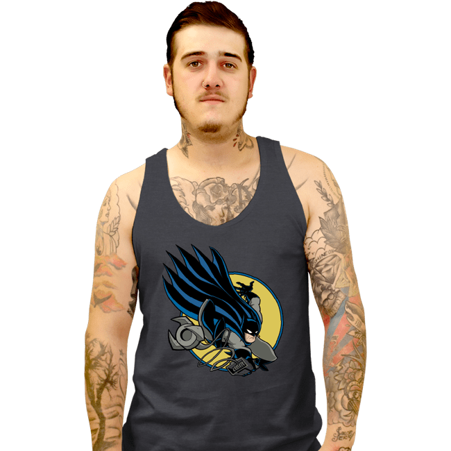 Daily_Deal_Shirts Tank Top, Unisex / Small / Dark Heather Bat 300