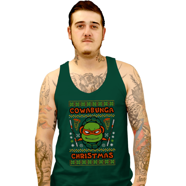 Shirts Tank Top, Unisex / Small / Black Michelangelo Christmas