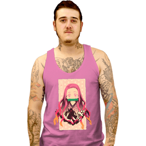 Shirts Tank Top, Unisex / Small / Pink Demon Nezuko