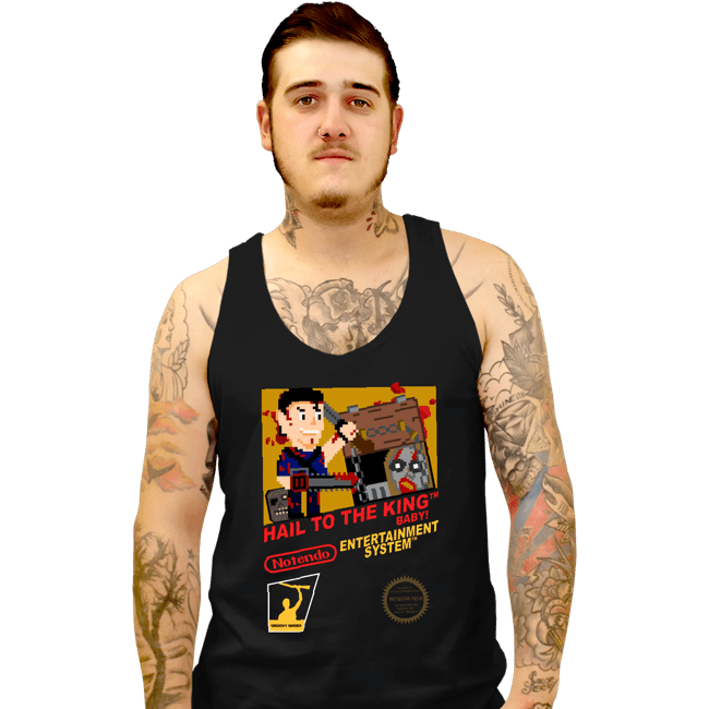 Daily_Deal_Shirts Tank Top, Unisex / Small / Black Hail To The King
