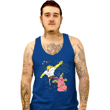 Load image into Gallery viewer, Daily_Deal_Shirts Tank Top, Unisex / Small / Royal Blue Sponge Knight Returns
