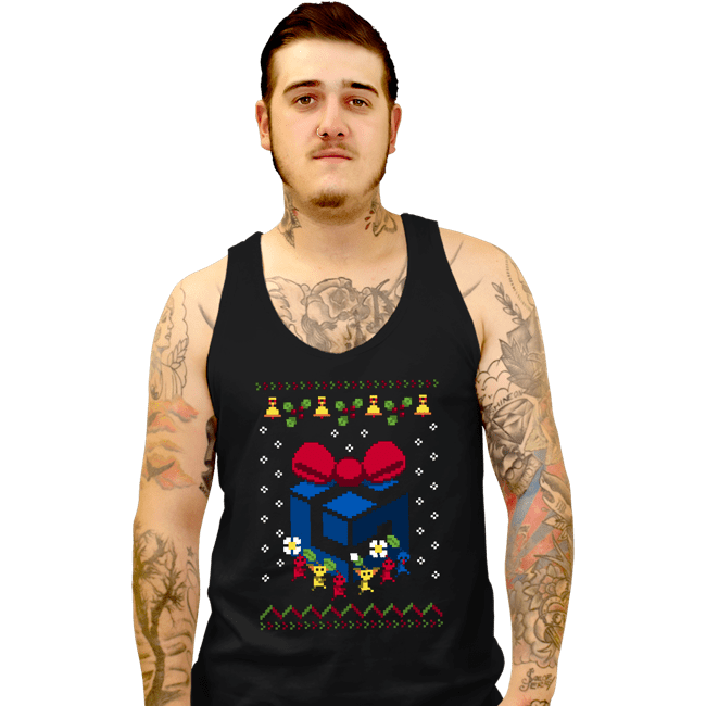 Daily_Deal_Shirts Tank Top, Unisex / Small / Black Ugly Cube