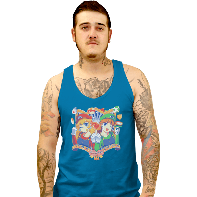 Shirts Tank Top, Unisex / Small / Sapphire Super Princess Sisters