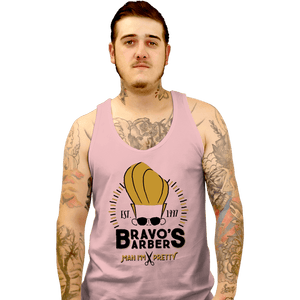 Shirts Tank Top, Unisex / Small / Pink Bravo's Barbers