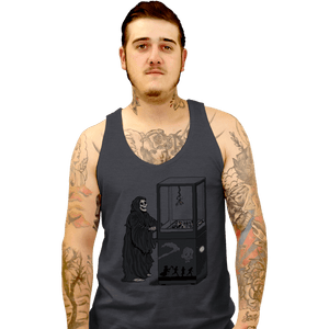 Shirts Tank Top, Unisex / Small / Dark Heather Death Is Random