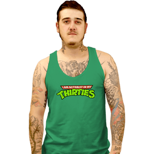 Secret_Shirts Tank Top, Unisex / Small / Sports Grey Actually In My Thirties