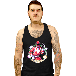 Daily_Deal_Shirts Tank Top, Unisex / Small / Black Red Ranger Dance