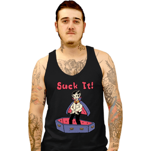 Daily_Deal_Shirts Tank Top, Unisex / Small / Black Suck It!