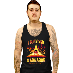 Daily_Deal_Shirts Tank Top, Unisex / Small / Black I Survived Ragnarok