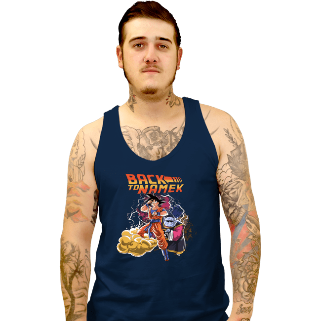Daily_Deal_Shirts Tank Top, Unisex / Small / Navy Back To Namek