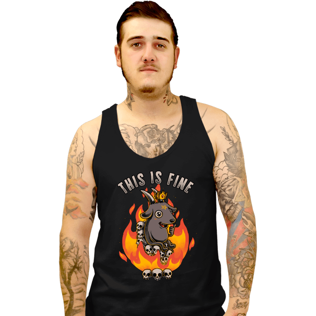 Secret_Shirts Tank Top, Unisex / Small / Black Demonically Fine