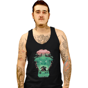 Shirts Tank Top, Unisex / Small / Black Green Pocket Gaming