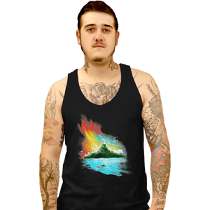 Shirts Tank Top, Unisex / Small / Black Sunset On Koholint