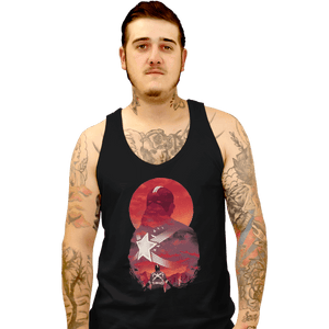 Shirts Tank Top, Unisex / Small / Black Red Guardian Sun