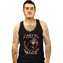 Load image into Gallery viewer, Shirts Tank Top, Unisex / Small / Black Lawful Nice Santa
