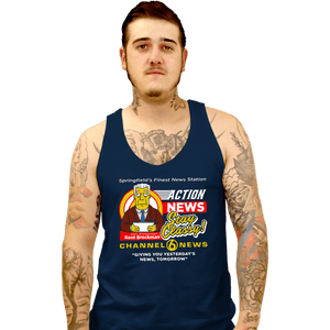 Daily_Deal_Shirts Tank Top, Unisex / Small / Navy Springfield Channel 6 Action News