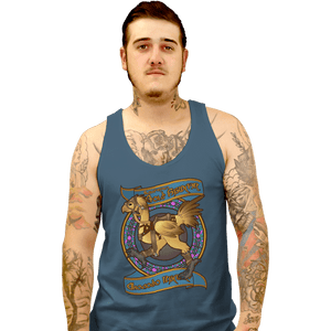 Last_Chance_Shirts Tank Top, Unisex / Small / Indigo Blue Chocobo Racer