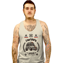 Load image into Gallery viewer, Shirts Tank Top, Unisex / Small / White Herbie&#39;s Garage Auto Repair
