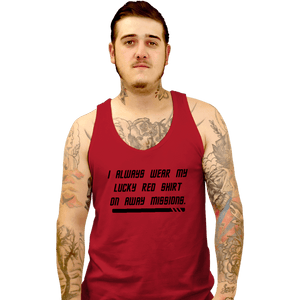 Daily_Deal_Shirts Tank Top, Unisex / Small / Red Lucky Red Shirt